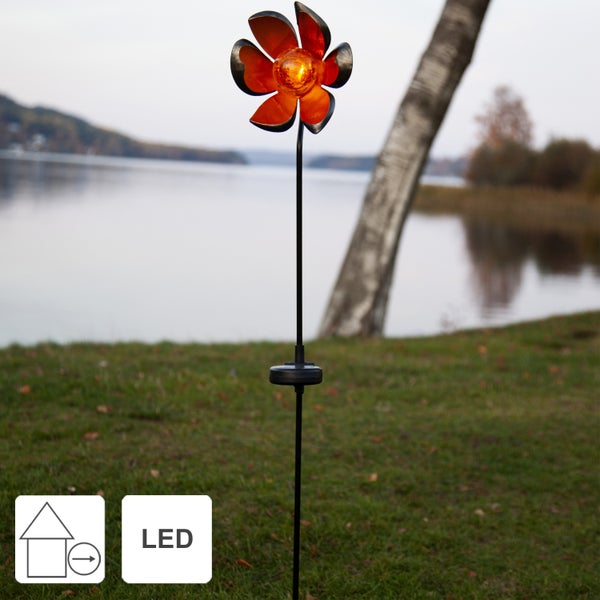 Solarleuchte in Blumenform für den Außenbereich