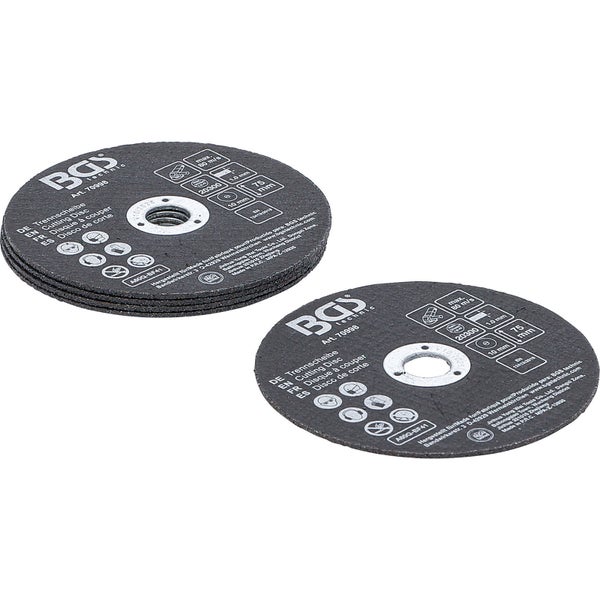 BGS Trennscheiben-Satz für Edelstahl Ø 75 x 1,0 x 10 mm 5tlg. - 70998
