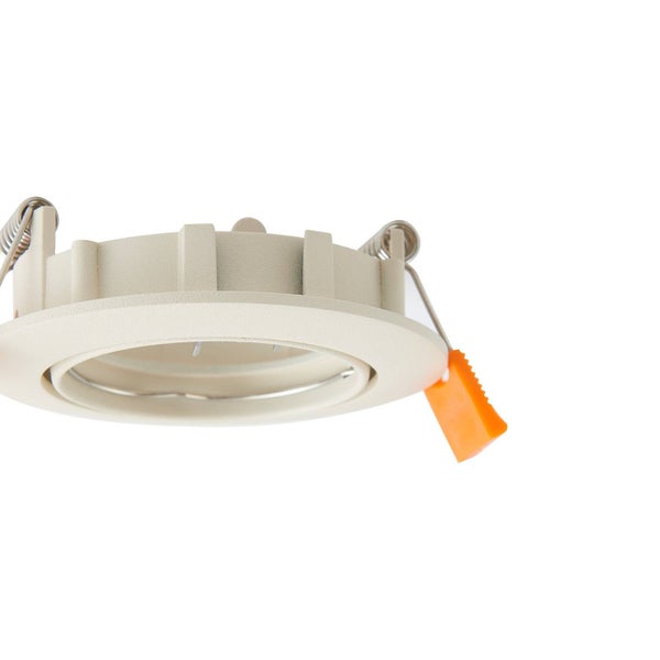 PRIOS Fibur (Modern) in Creme aus Metall (1 flammig, GU10) Wohnzimmerleuchte