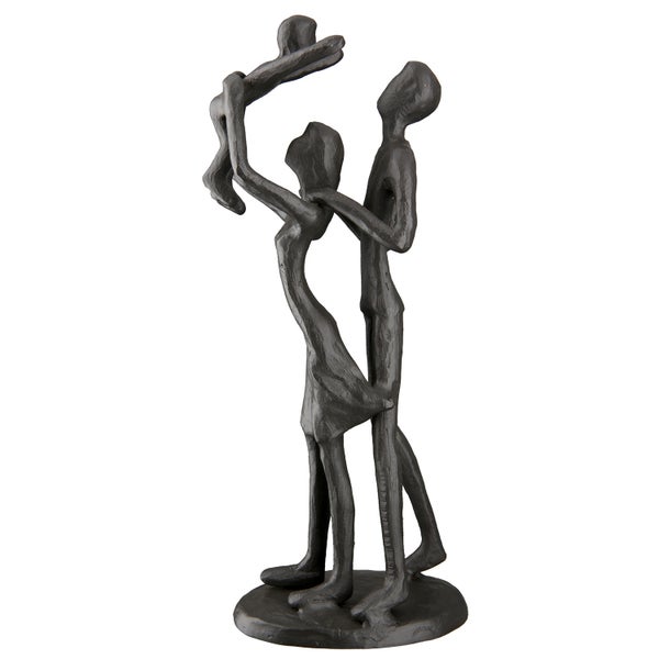 Skulptur GILDE Dekoration Höhe 20cm Breite 9cm braun Eisen