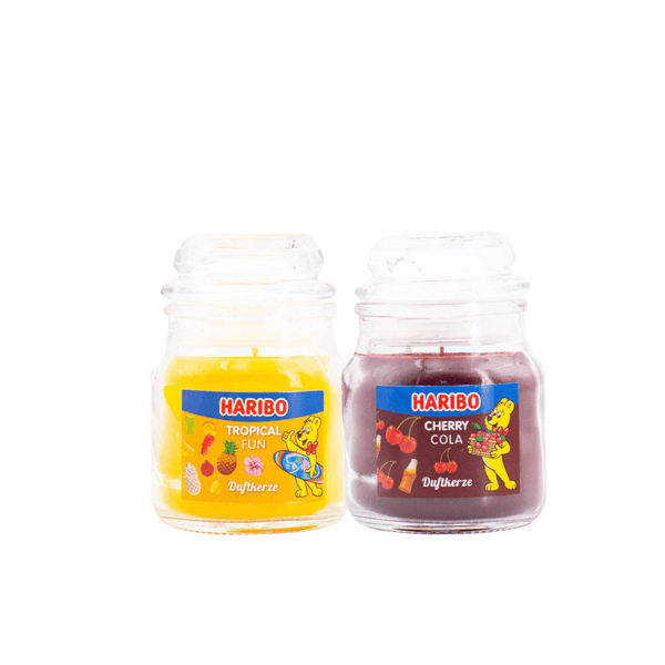 Haribo Kerzen 85gr Set 2 - 1x klein Tropical 1x klein Cherrycola