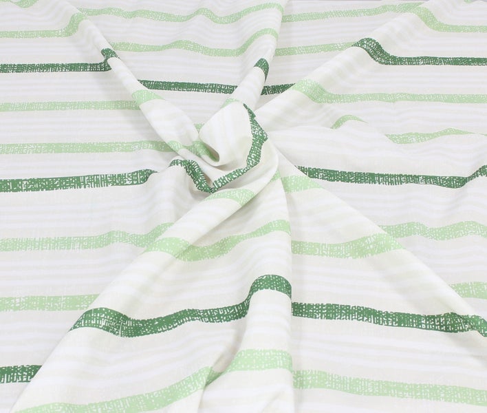 FRANK FLECHTWAREN|Tafeldecke Green Stripes, 140 x 240 cm, POLYESTER, TEFLON