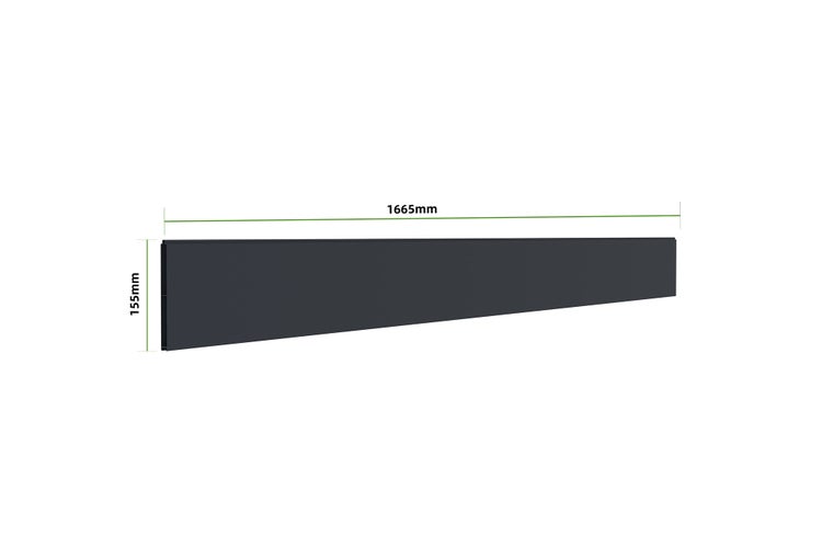 Set mit 10 Aluminiumzäunen NIESEN 190H170 Grau