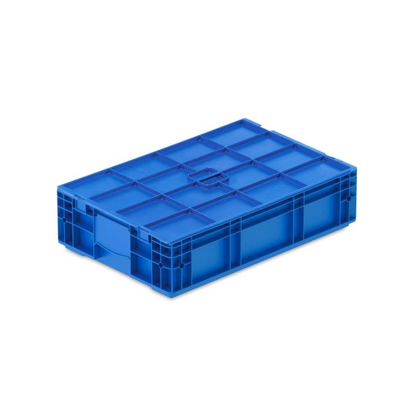 PROREGAL VDA KLT Kleinladungsträger Light Mit Glattem Boden und Auflagedeckel HxBxT 14,7 x 40 x 60 cm 22 Liter KLT Transportbox