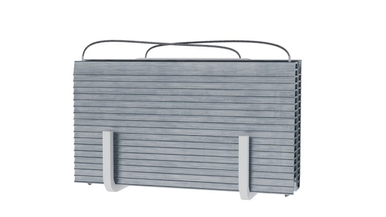 Aluminium Rollladen mit Halterung und Zugband