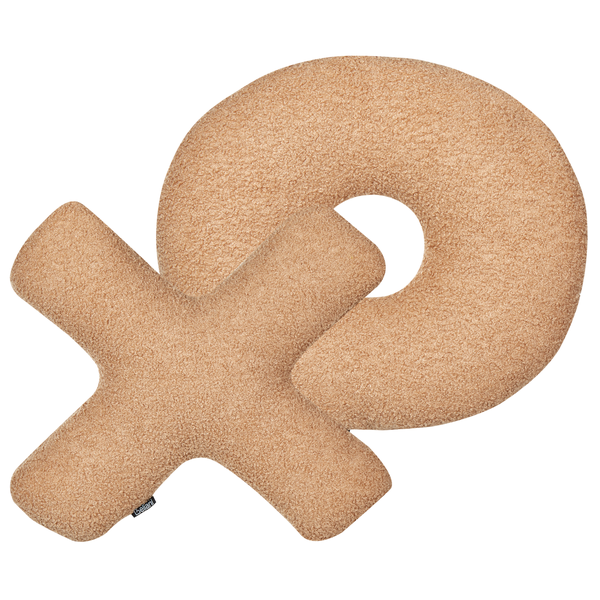 Dekokissen in Form eines X und eines O