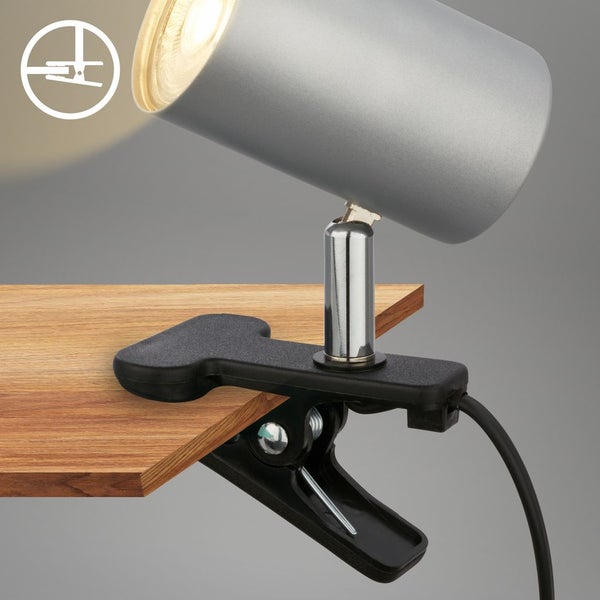 Schreibtischlampe Leselampe Klemmleuchte Schwenkbar Kabelschalter GU10