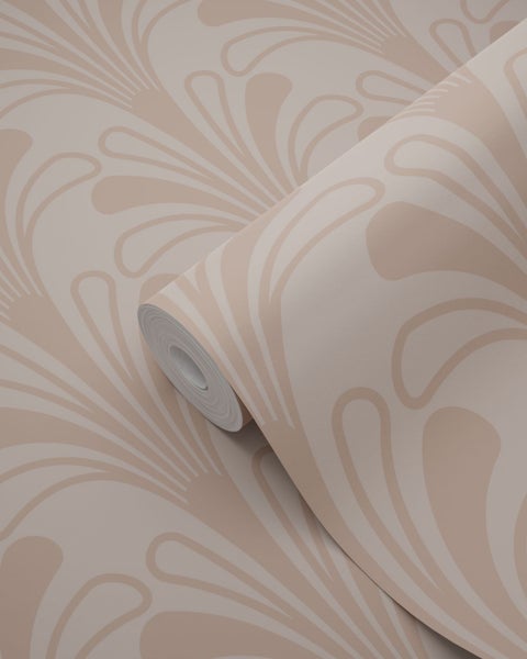 Tapetenrolle mit abstraktem blumenartigem Muster