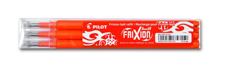 PILOT Mine FriXion Ball orange, 3er Set