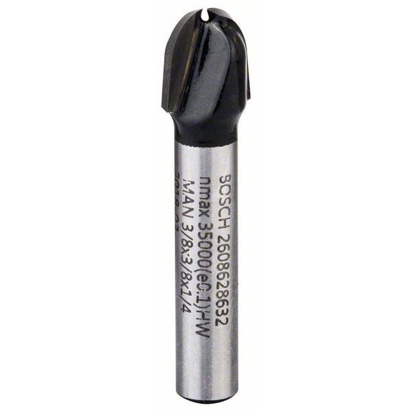 Bosch Hohlkehlfräser 1/4 R1 4,7 mm Ø 9,5 mm L 9,2 mm G 45 mm - 2608628632