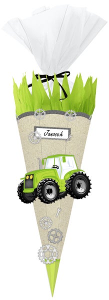 URSUS Schultüten-Bastelsets Schultüten-Bastelset Green & Easy Traktor
