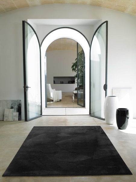 Teppich Rund Schwarz soft & weich Lago Homie Living 200 cm rund