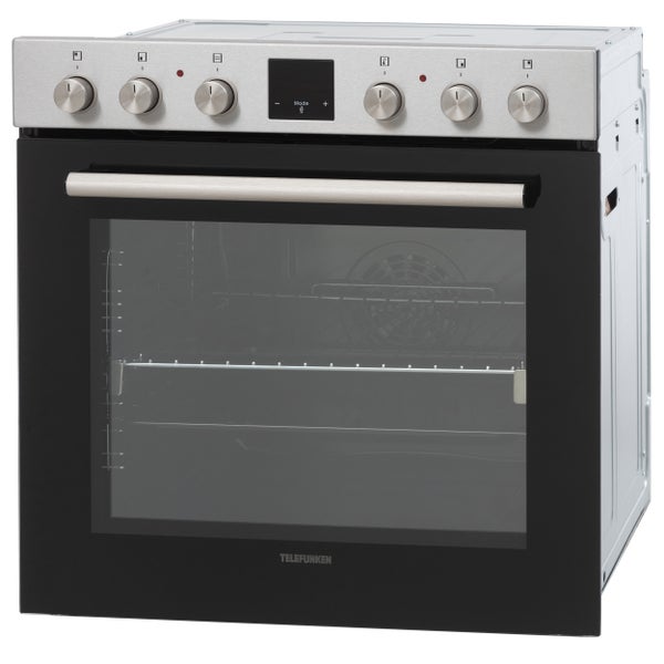 Telefunken Elektro-Einbaubackofen mit Bedienfeld und Glastür