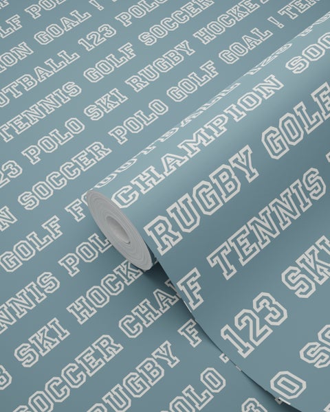 Tapetenrolle mit Sportmotiven