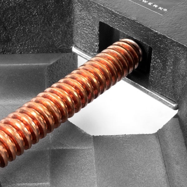 STAHLWERK Schweißwinkelklemme mit 90° Winkel und 75 mm Maulweite