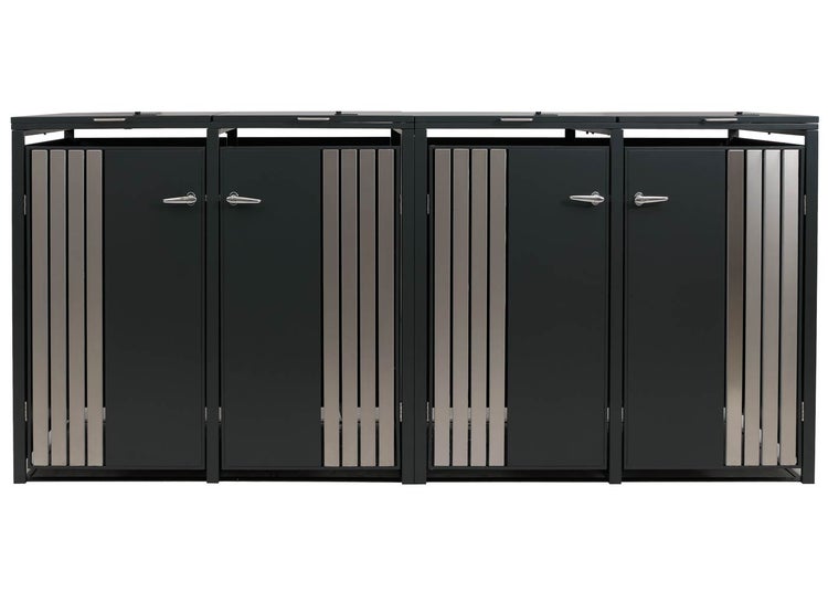 Mülltonnenbox für vier Mülltonnen