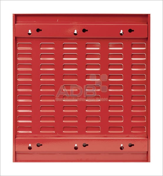 PROREGAL Orthogonale Schlitzplatte HxB 49,3 x 45,6 cm Verkehrsrot