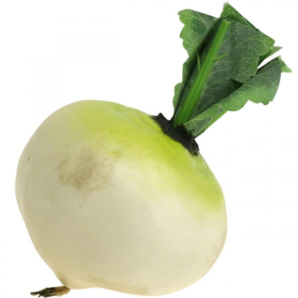 Künstliche Speiserübe als Dekoration