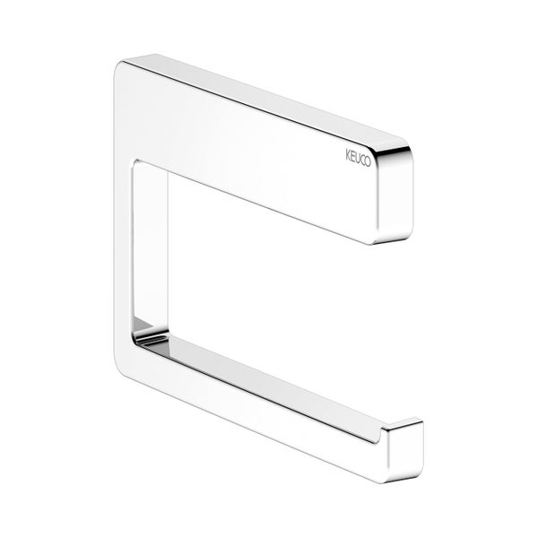 Keuco Ersatzrollenhalter aus Metall in glänzender Optik zur Wandmontage