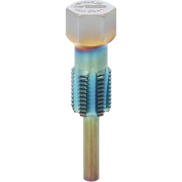KS TOOLS Gewindeschneider mit Führungsbolzen für Temperatursensoren M12 x 1,25 - 150.2541