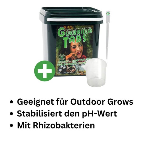 BioTabs Guerilla 20 Stück – Organische Düngetabletten für gesunde Pflanzen & starkes Wurzelwachstum