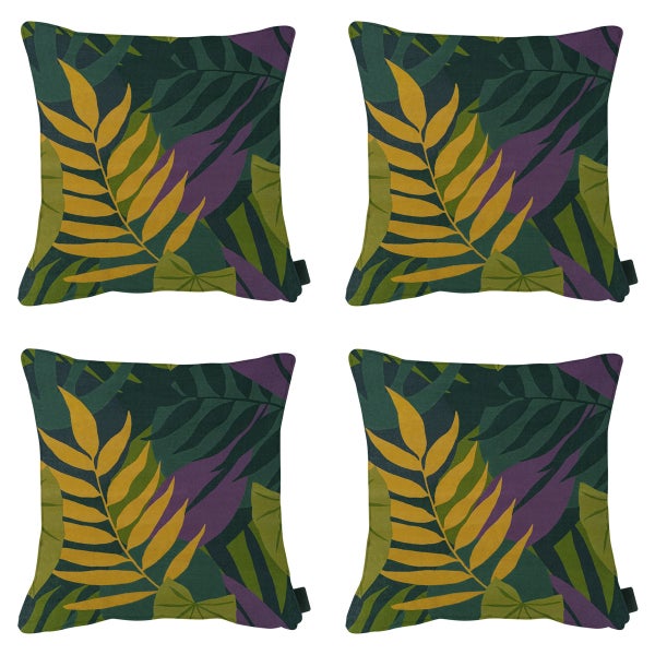 Dekokissen Iven grün - Ca. 50x50 cm - 4er-Set