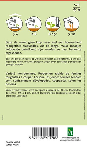Anweisungen für die Aussaat von Salat