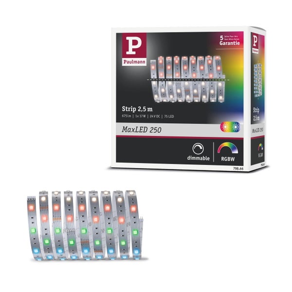 Paulmann MaxLED 250 RGBW Strip 2,5 Meter mit fünf Jahren Garantie