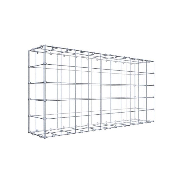 Gabione 100 cm x 50 cm x 20 cm (L x H x T), Maschenweite 10 cm x 10 cm, C-Ring