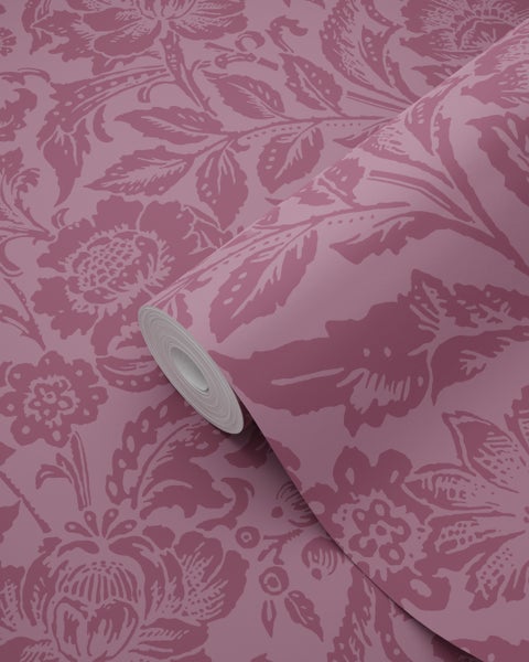 Tapetenrolle mit floralem Muster