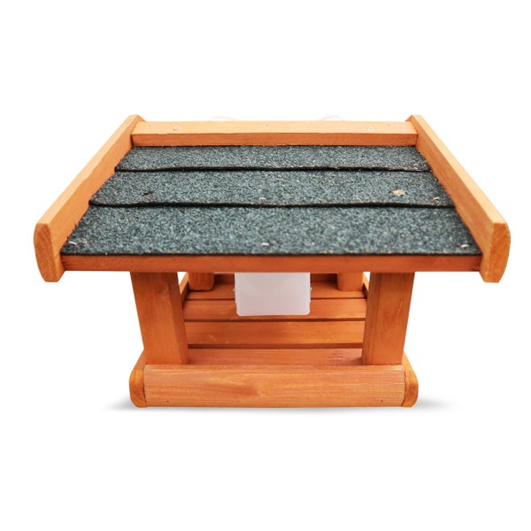 Vogelhaus aus Holz mit Dach