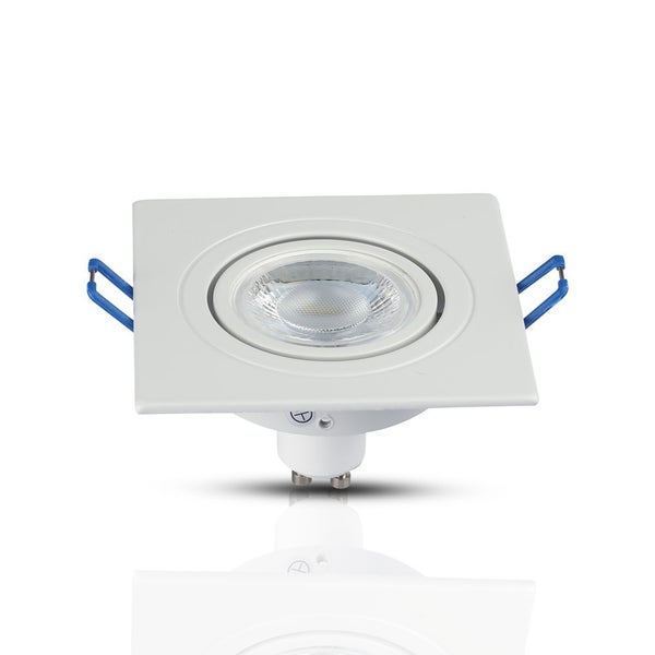V-TAC VT-782SQ-WH - LED-Strahler - Einbaustrahler - GU10 - IP20 - Weiß - Modell Nr: - VT-782SQ-WH
