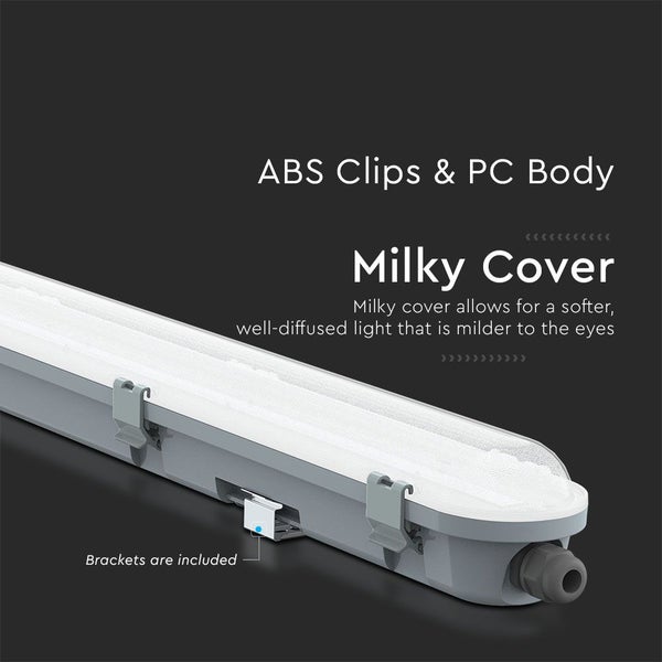 V-TAC VT-150048-M-N - LED-Lichtleisten - Serie Milky Cover - Samsung - IP65 - 48W - 5760 Lumen - 4000K