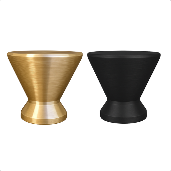 Zwei Möbelknöpfe in Kegelform