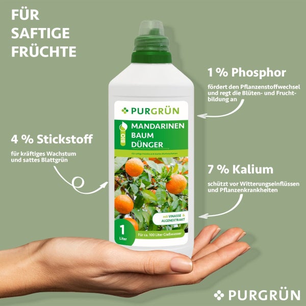 Purgrün Bio-Mandarinenbaum-Dünger 1 Liter