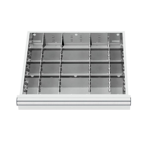 WS24 Schubladeneinteilung Metalleinteilung BLH 200-300 mm Innenmaß 500 x 450 mm - WS24-100180