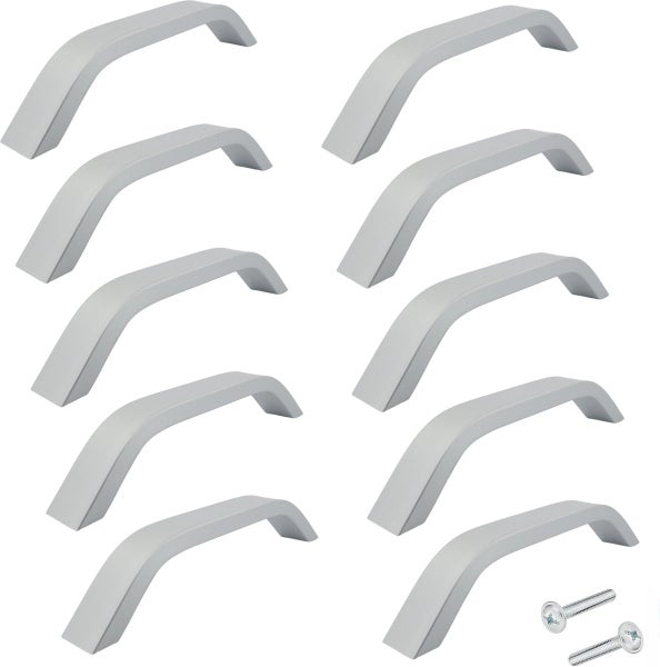 Möbelgriff Stangengriff Tulsa Lochabstand 128 mm Aluminium 10 Stück