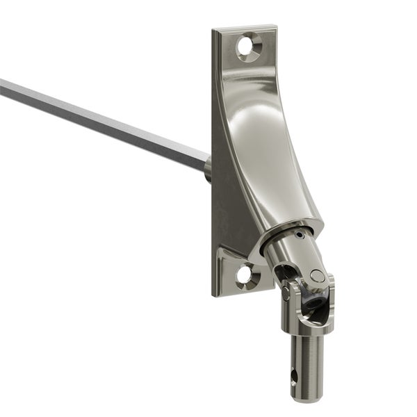 Stangenhalterung mit Gelenk für Vorhangstangen