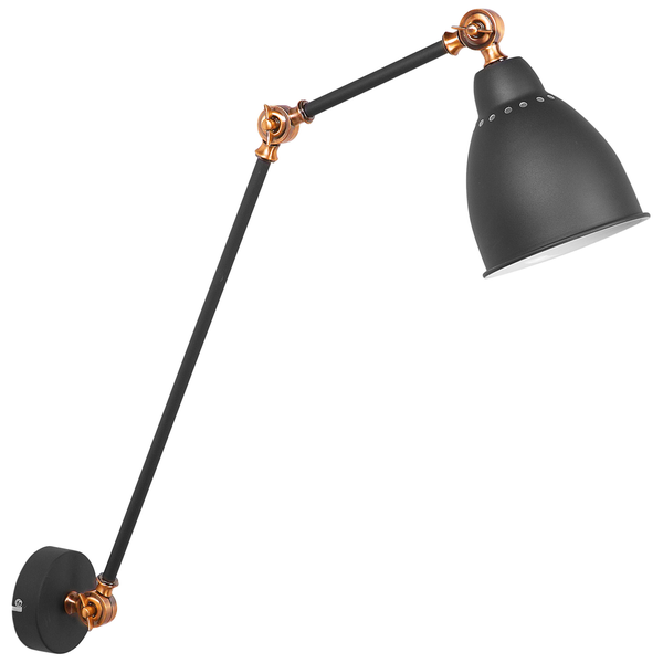 Schwenkbare Wandleuchte zur individuellen Ausrichtung des Lichts.