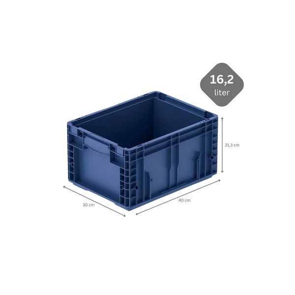 PROREGAL SparSet 10 x VDA KLT Kleinladungsträger Mit Verbundboden HxBxT 21,3 x 30 x 40 cm 16,2 Liter KLT Transportbox Transportbehälter Stapelbehälter