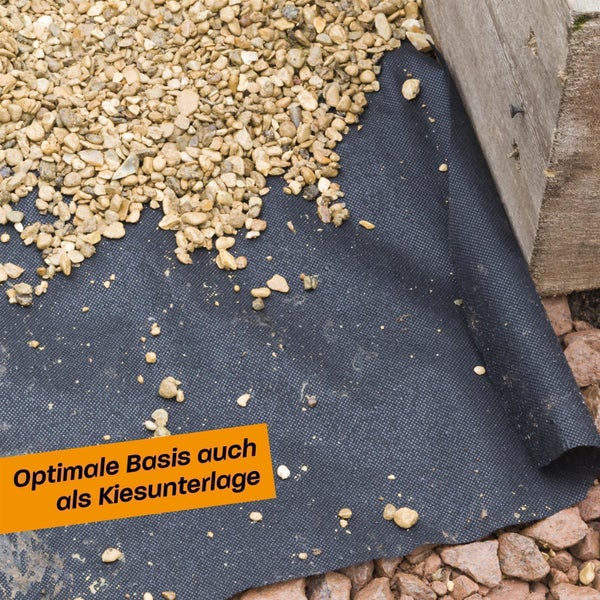 Hinrichs Unkrautvlies 50m - Gartenvlies gegen Unkraut - Unkraut Folie für Garten 50g/m²