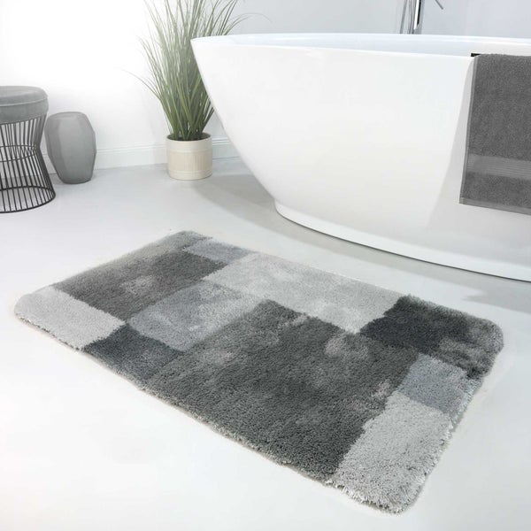 Badteppich Grau Cala Rosso Homie Living 55x65 cm