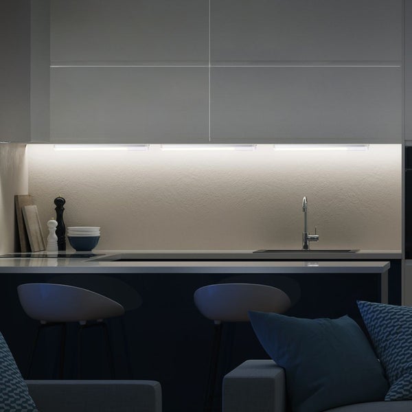 Unterbauleuchte - 10W, 1100lm, LED, Schalter, Stecker, warmweiß, weiß