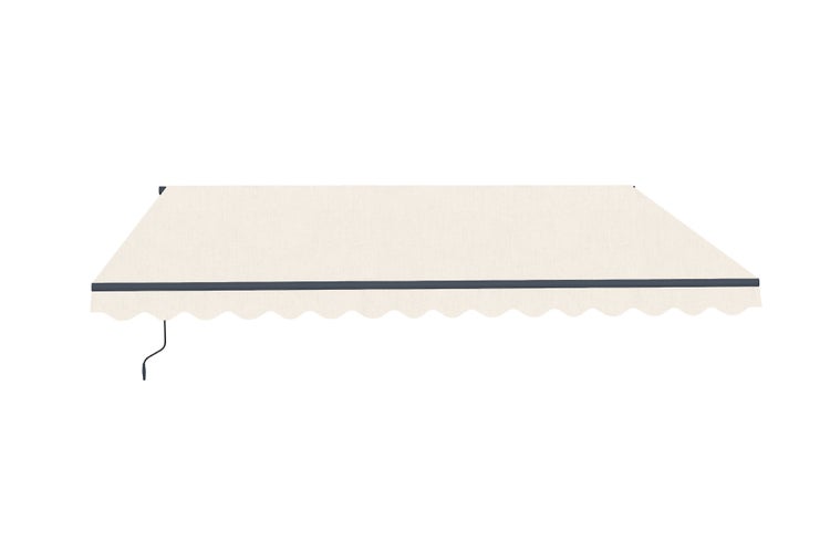 Beige einteilige Markise VECCHIO 4m x 3m - Premium-Canvas 320 g/m²