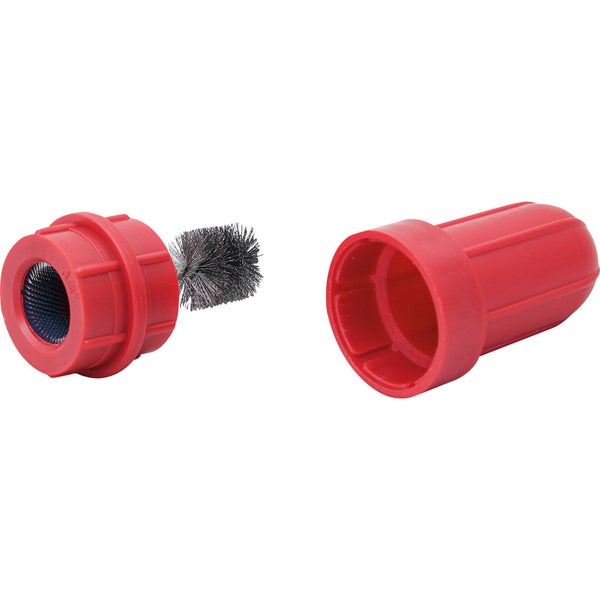 Rohrreinigungsbürste mit Kunststoffgehäuse und Metallbürste