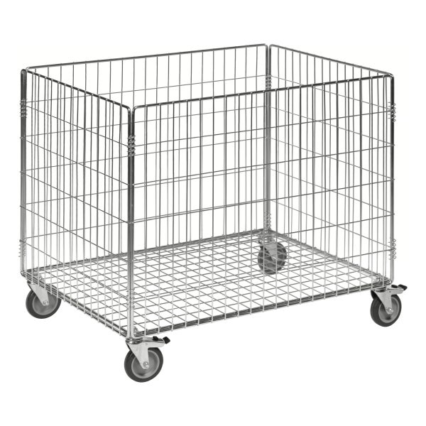 Gitterwagen aus Metall mit Rollen