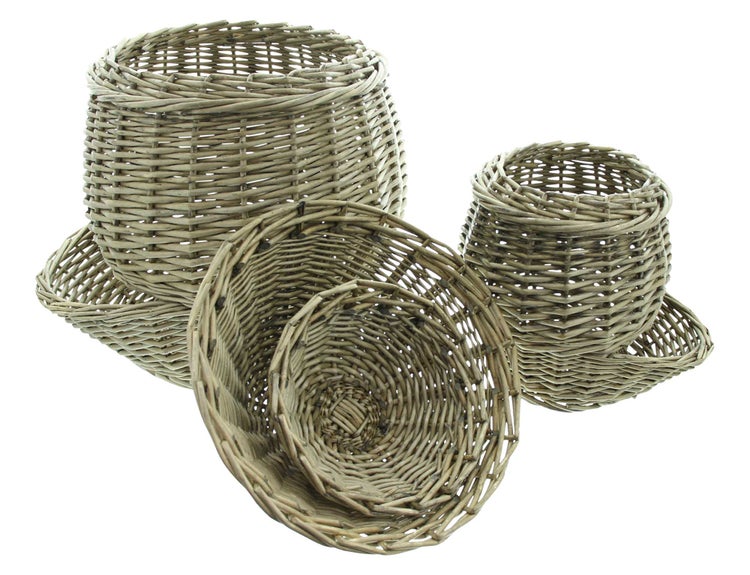 FRANK FLECHTWAREN | Gemüsekorb Weide, 2er Set, WEIDE, ca. 21 x 26 x 32 cm, 32 x 42 x 45 cm
