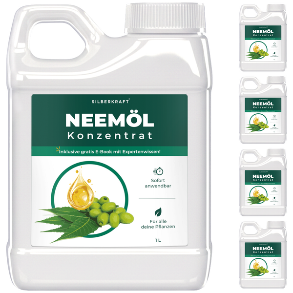 Silberkraft Neemöl Konzentrat 1 Liter Pflanzenpflege in Kunststoffflasche für alle Pflanzen
