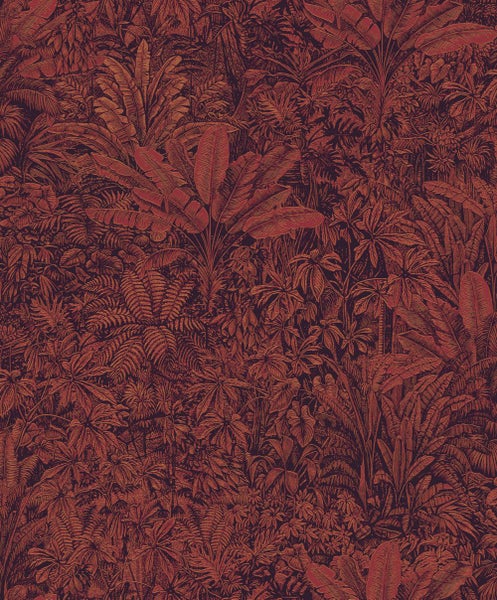 Tapete mit dichtem Dschungelmotiv