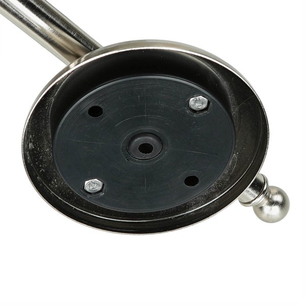 Blick von unten auf eine Halterung mit Schrauben